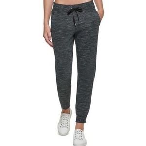 Ck Performance Logo Rib trim Jogger Pants Lrg- Black